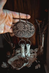 Image 3 of Large brass n bone shields 
