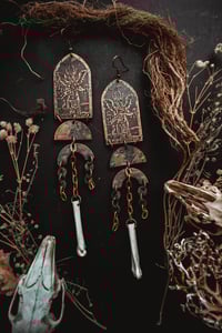 Image 3 of medieval devil earrings