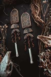 Image 4 of medieval devil earrings