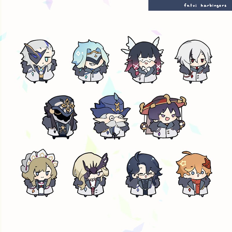 Image of Genshin Fatui Harbingers Charms