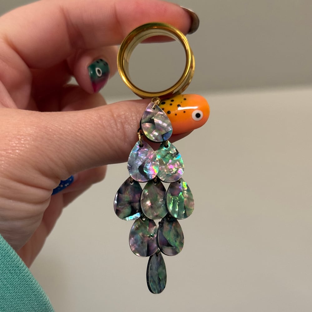 Image of Abalone Chandelier Dangles (sizes 4g-2")