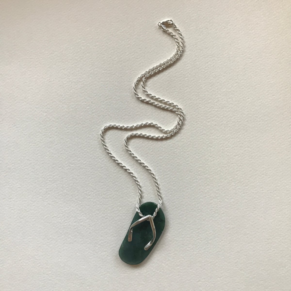 Image of Jade Slippah - Nephrite Jade (L)
