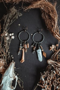 Image 4 of Mismatched bone earrings