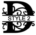  Letter D Monogram 