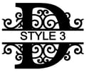  Letter D Monogram 