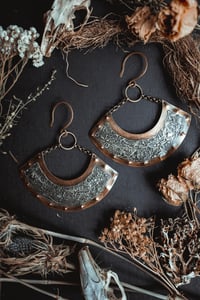 Image 7 of Armored brass and silver ear hangers