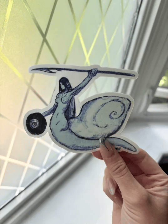 Image of Snail Lady sticker