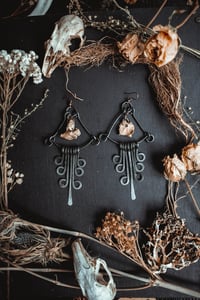 Image 2 of Wire and bone earrings