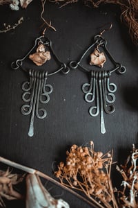 Image 11 of Wire and bone earrings
