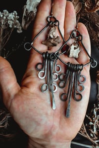 Image 13 of Wire and bone earrings