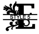 Letter E Monogram 