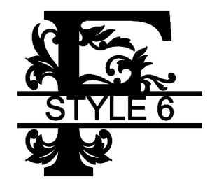 Image of Letter F Monogram