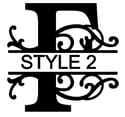  Letter F Monogram 