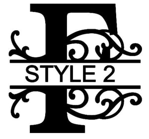 Image of Letter F Monogram