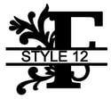  Letter F Monogram 
