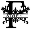  Letter F Monogram 