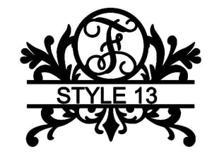 Image of Letter F Monogram