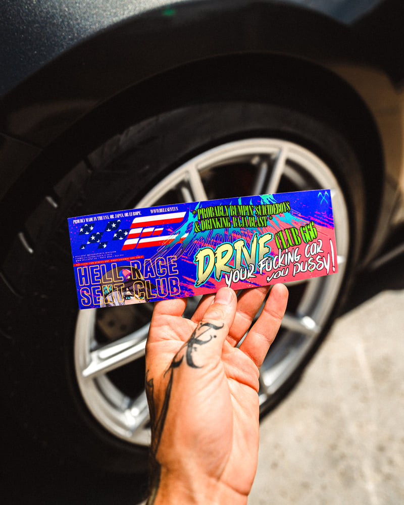 Image of Offensive Race Club Box Sticker