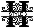 Letter H Monogram 