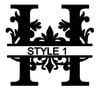 Letter H Monogram 