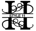 Letter H Monogram 