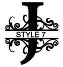 Letter J Monogram 