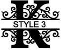 Letter K Monogram 