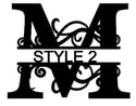  Letter M Monogram 