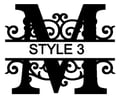  Letter M Monogram 