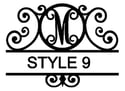  Letter M Monogram 