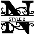Letter N Monogram 