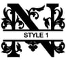 Letter N Monogram 