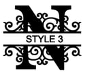Letter N Monogram 