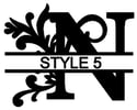 Letter N Monogram 