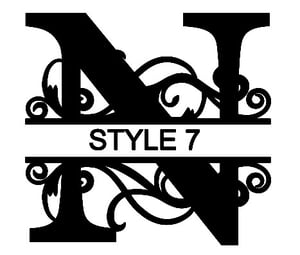 Image of Letter N Monogram
