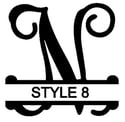 Letter N Monogram 