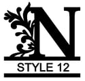 Letter N Monogram 