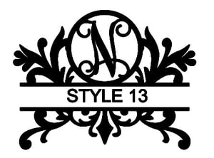 Image of Letter N Monogram 