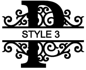 Image of Letter P Monogram 