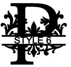 Image of Letter P Monogram 