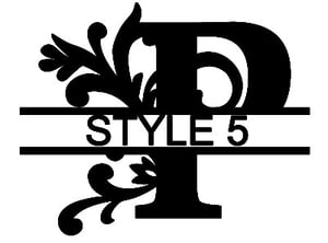 Image of Letter P Monogram