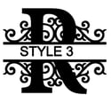 Letter R Monogram 