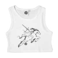 Image 1 of Warrior Lady - Cropped Waffle Tank
