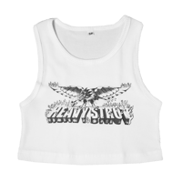 Image 1 of Eagle - Cropped Waffle Tank
