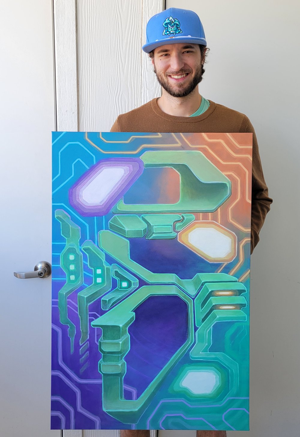 Image of "Occipital Cream Dispenser" Original Painting