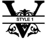 Letter V Monogram 