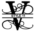 Letter V Monogram 
