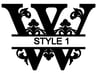 Letter W Monogram 