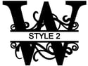 Letter W Monogram 