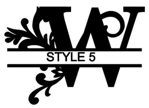 Image of Letter W Monogram 